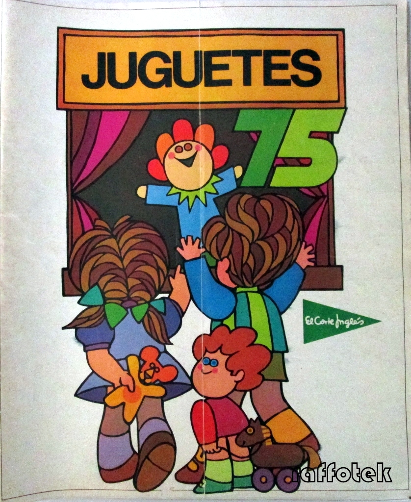 Portada de Catálogo de Juguetes de El Corte Inglés de 1975.
