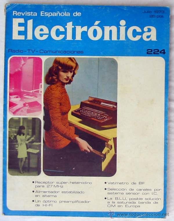Portada de Revista Española de Electrónica de julio de 1973.