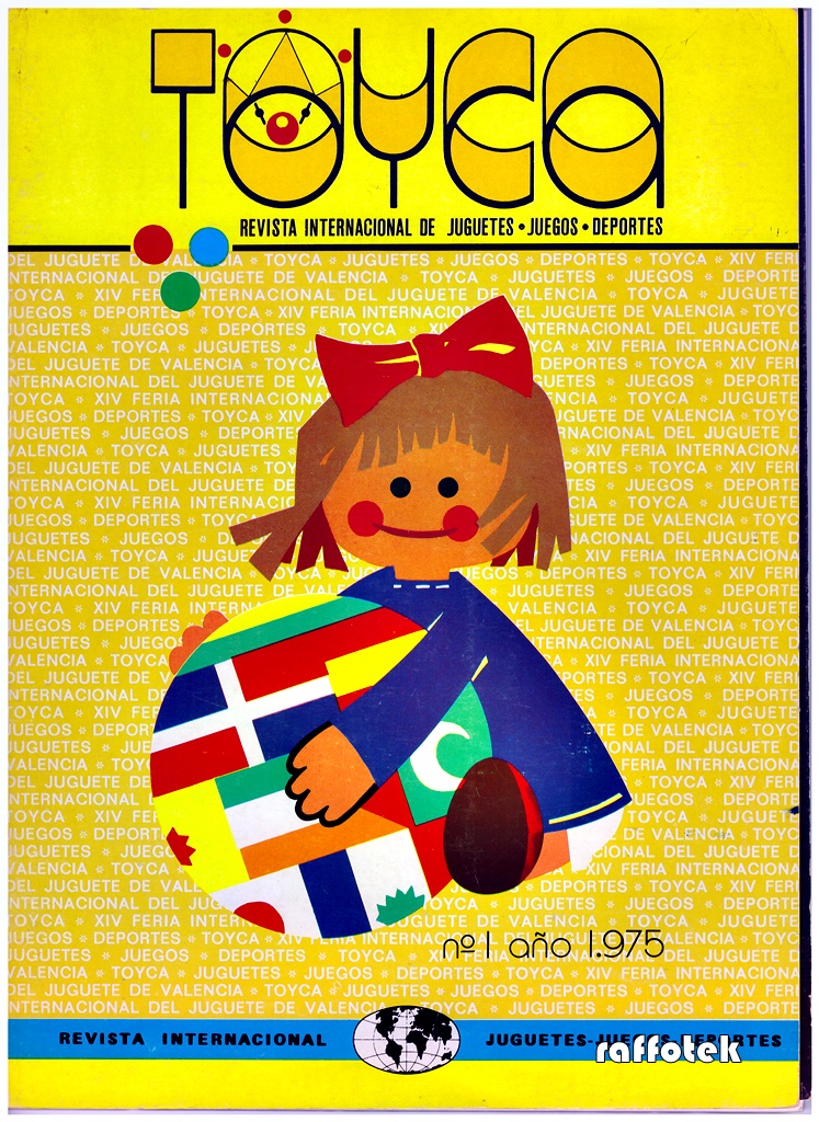 Portada de Toyca, Revista internacional de Juguetes, Juegos y Deportes de 1975.